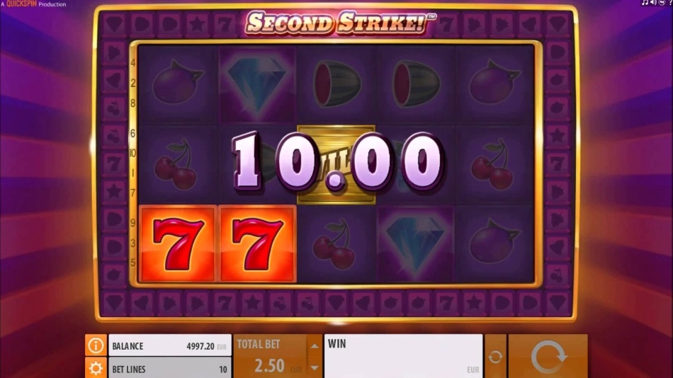 Darmowe spiny na slocie second strike casumo casino 3