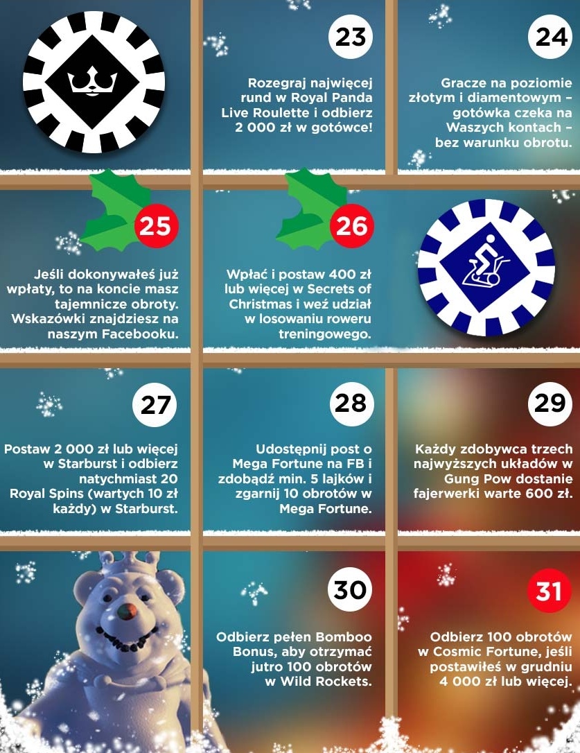 Swiateczny kalendarz w royal panda 3